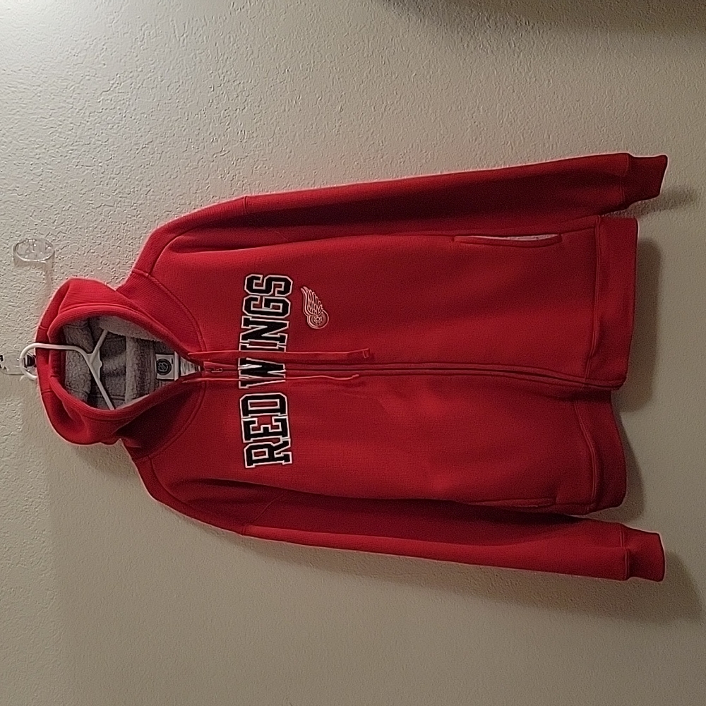 NHL Detroit Red Wings Hockey Full-zip Hooded Jacket - Red - Large
